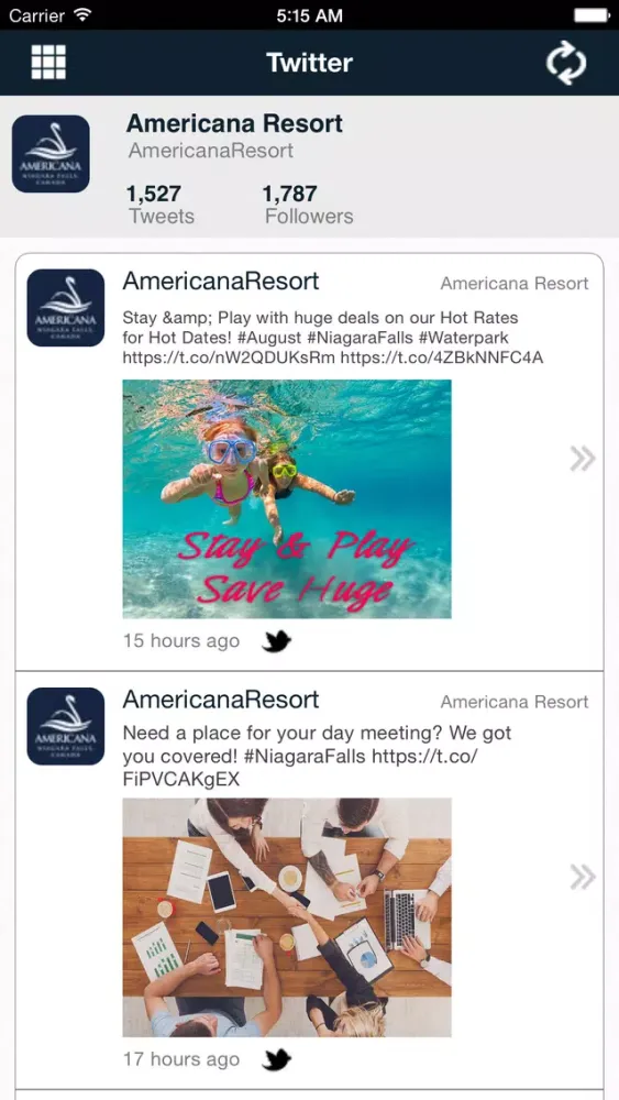 Ảnh chụp màn hình của Americana Resort Niagara