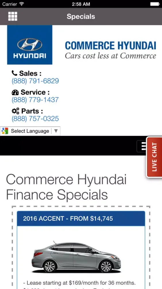 Ảnh chụp màn hình của Downey Hyundai