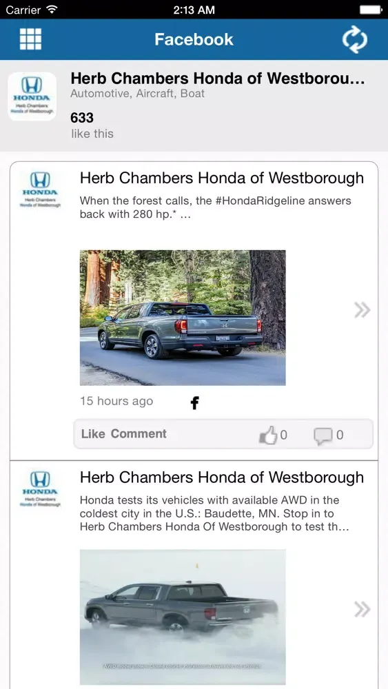 Capturas de pantalla de Westborough Honda