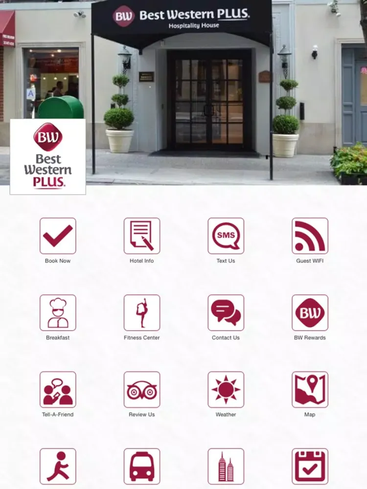 Tangkapan skrin BWP Hospitality House iPad 