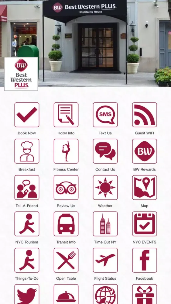 Tangkapan skrin BWP Hospitality House