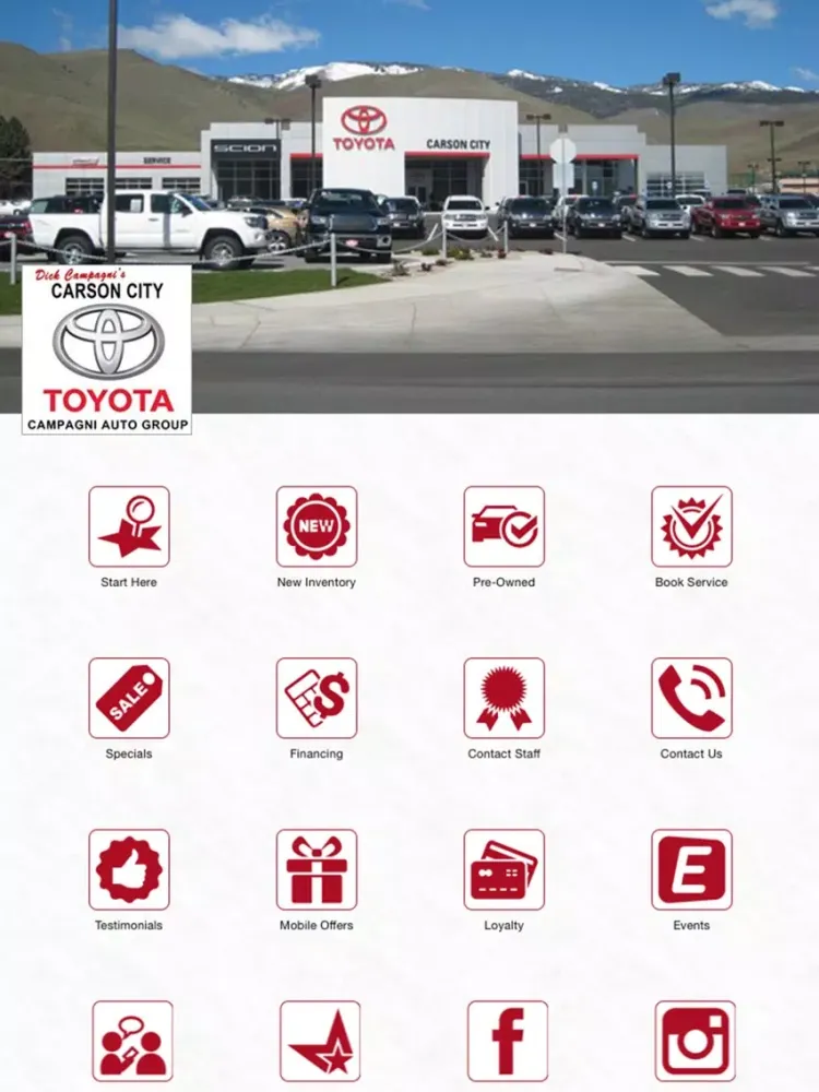 Captures d'écran de Carson City Toyota iPad 