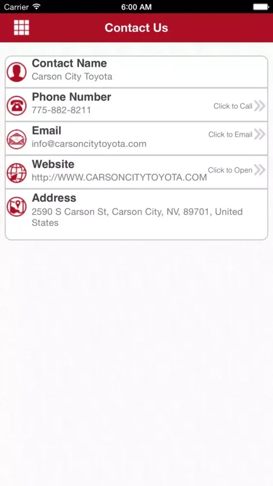 Captures d'écran de Carson City Toyota
