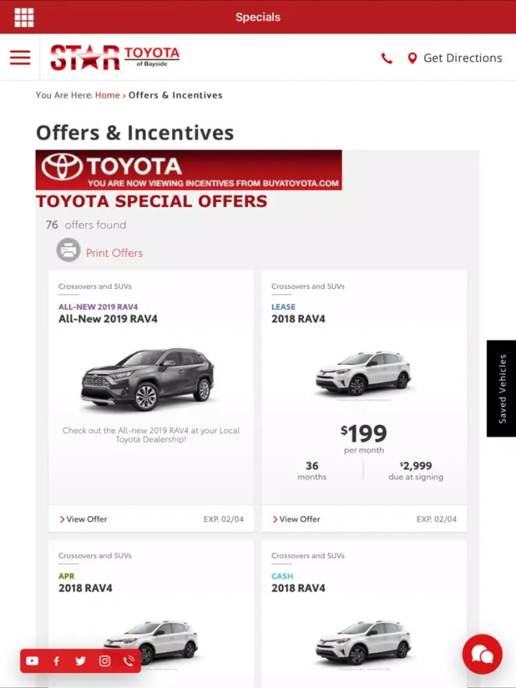 صور Star Toyota Bayside iPad 