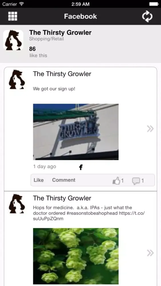 The Thirsty Growler應用截圖
