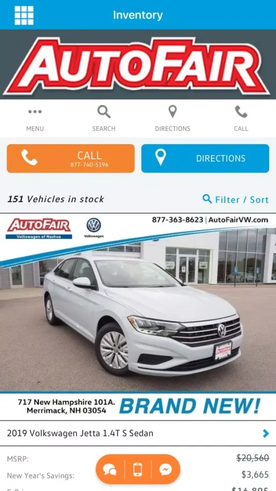AutoFair Volkswagen Ekran Görüntüleri