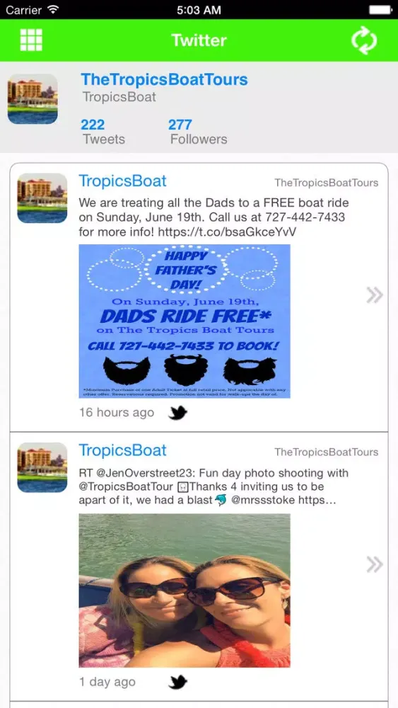 The Tropics Boat Tours Ekran Görüntüleri