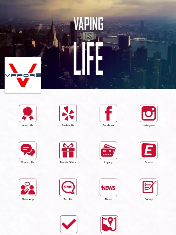 ภาพหน้าจอของ Vaporē iPad 