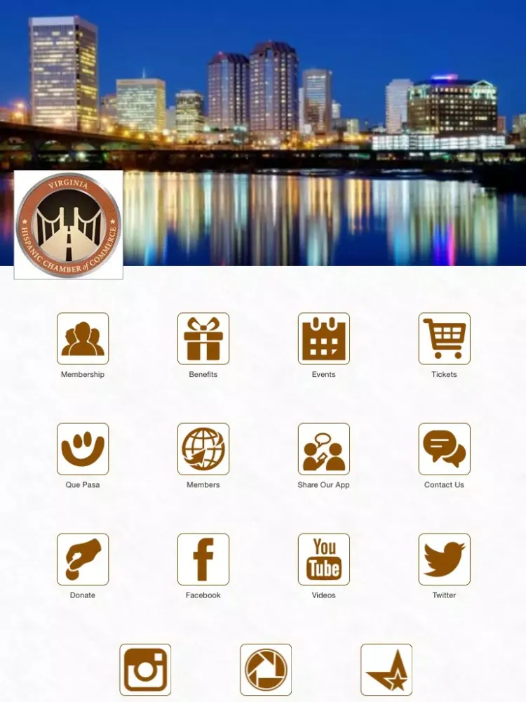 Ảnh chụp màn hình của Virginia Hispanic Chamber of Commerce iPad 