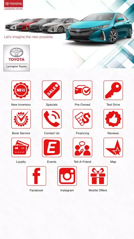 Capturas de tela do Lexington Toyota