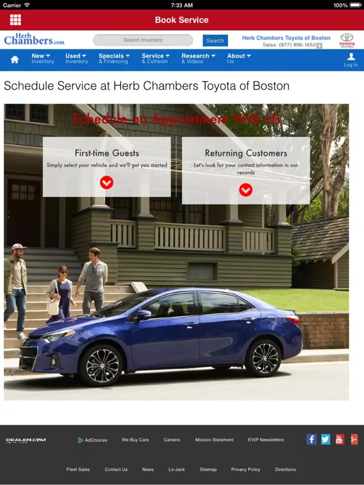 Toyota of Boston iPad  স্ক্রিনশট
