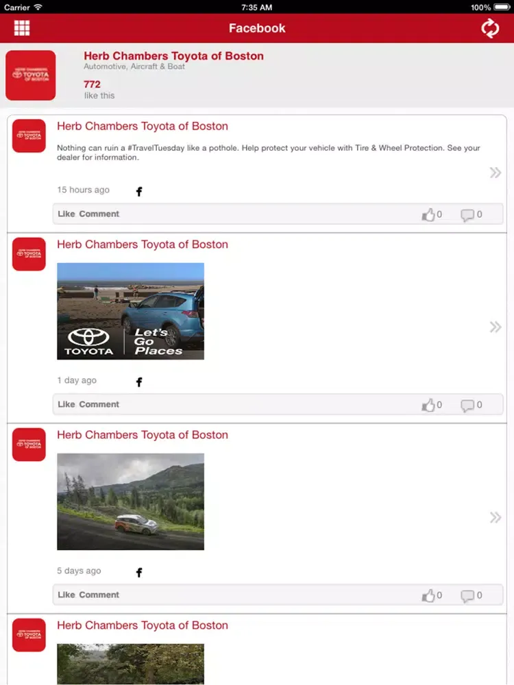 Toyota of Boston iPad  স্ক্রিনশট