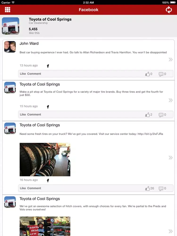 Скриншоты Your Cool Springs Dealership iPad 