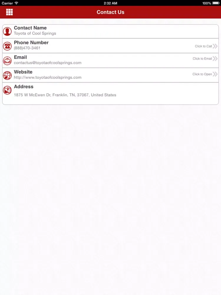 Скриншоты Your Cool Springs Dealership iPad 