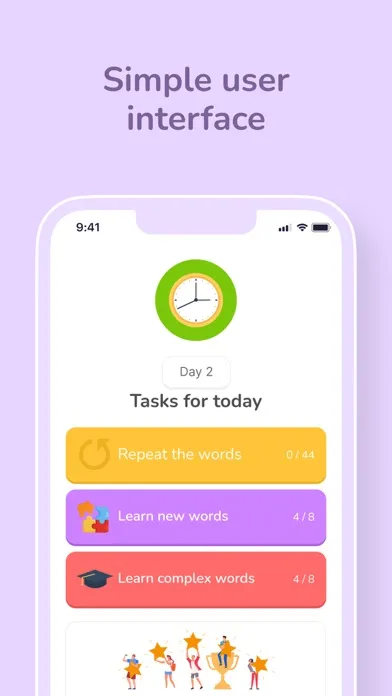 Spanish Minute learning app سکرین شاٹس