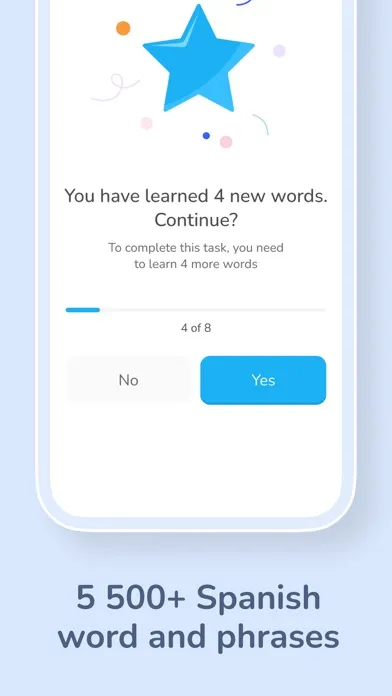 Spanish Minute learning app سکرین شاٹس