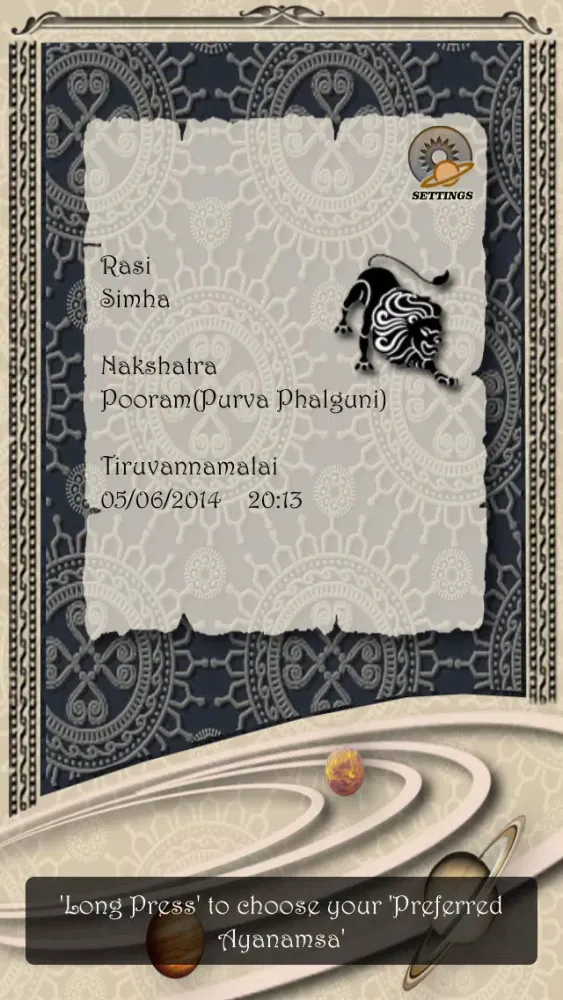 Rasi and Nakshatra Finder स्क्रीनशॉट