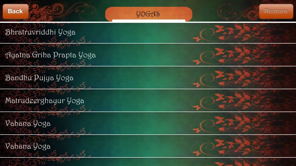 Скриншоты Vedic Astrology Yoga