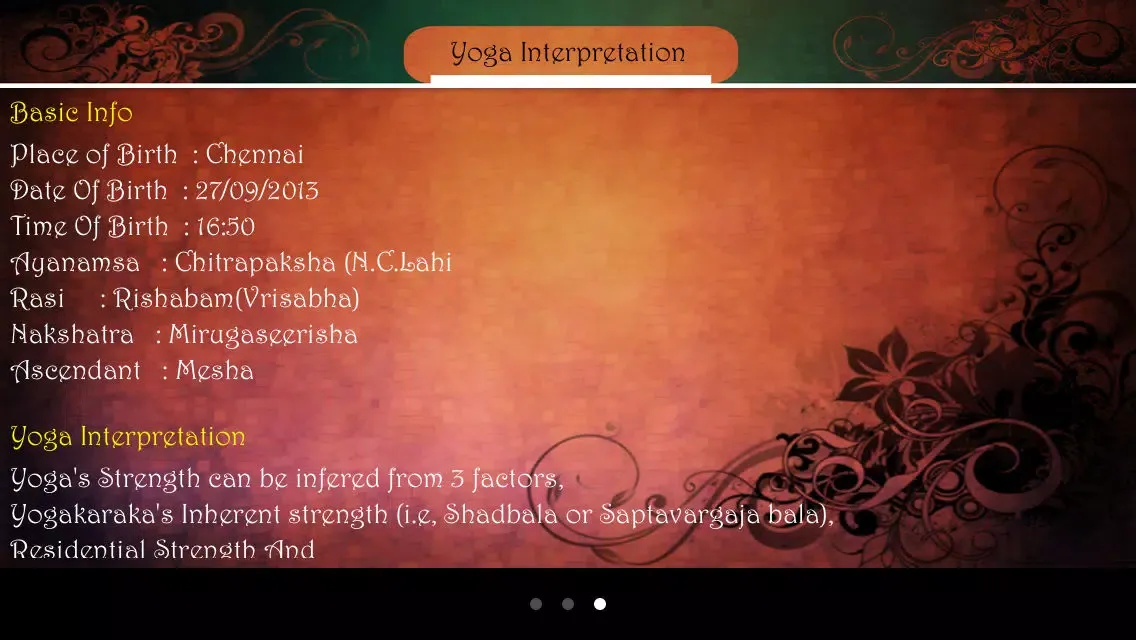 Скриншоты Vedic Astrology Yoga