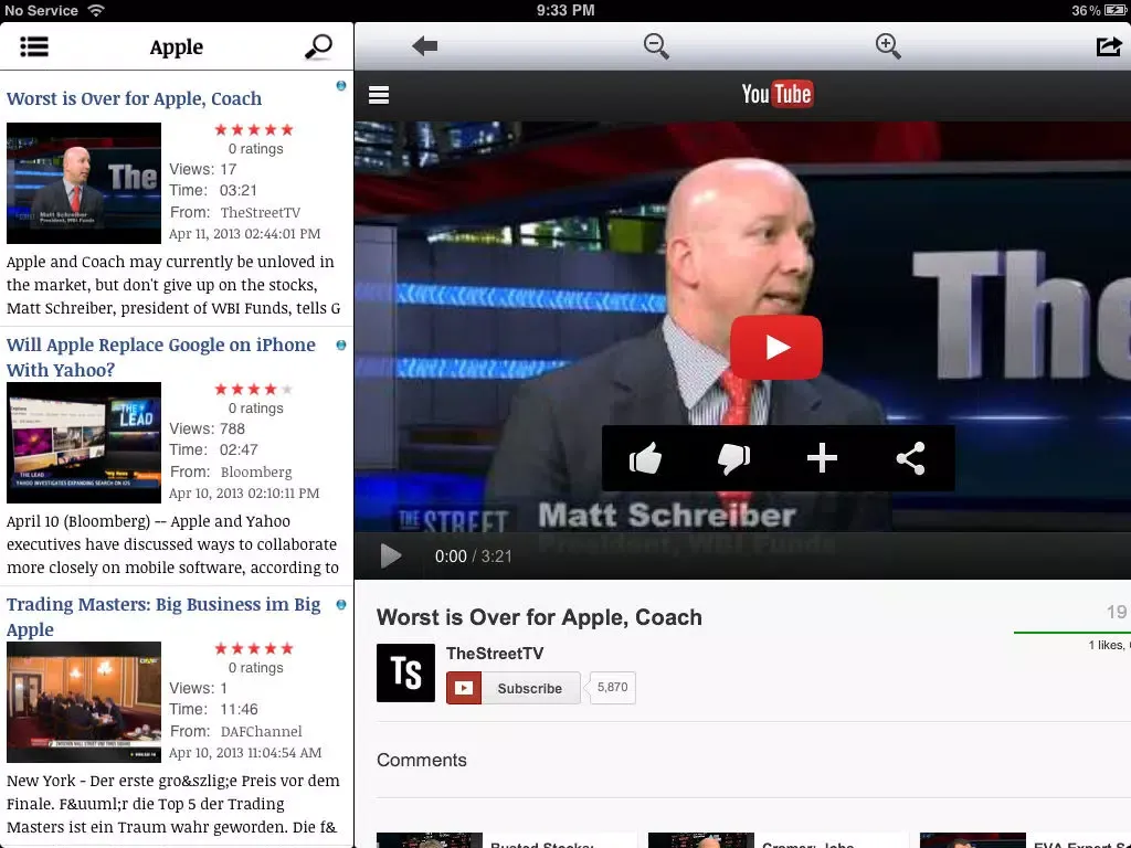 Now - Google News for Apple and Top Charts from Store iPad 应用截图