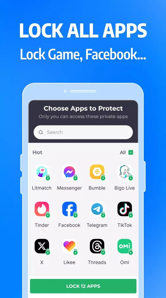 Screenshot di App Lock Master – Lock Apps