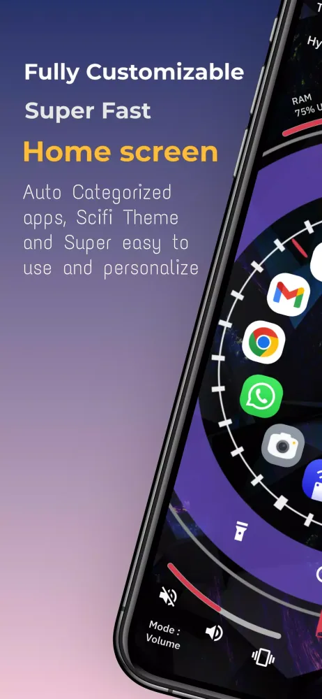 Tangkapan layar Future Scifi Hi-tech Launcher