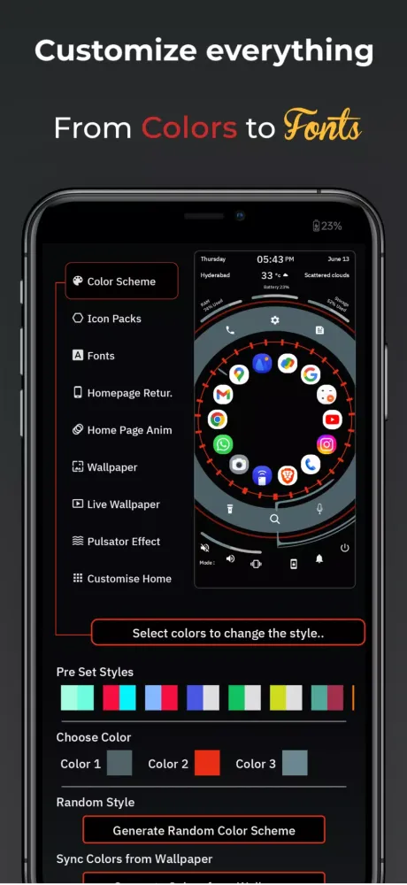 Tangkapan layar Future Scifi Hi-tech Launcher