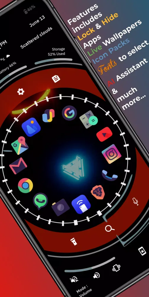 Tangkapan layar Future Scifi Hi-tech Launcher