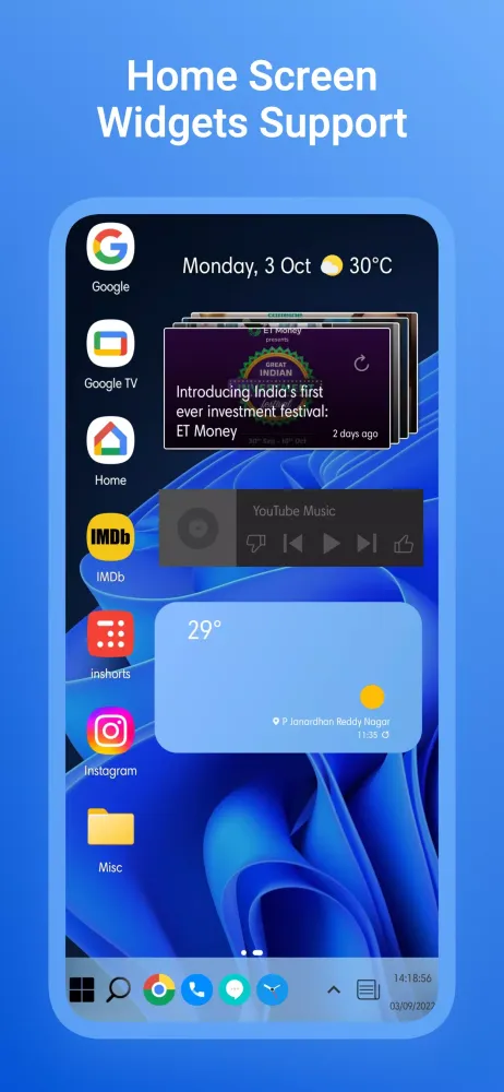 Zrzuty ekranu Win 11 Computer Launcher
