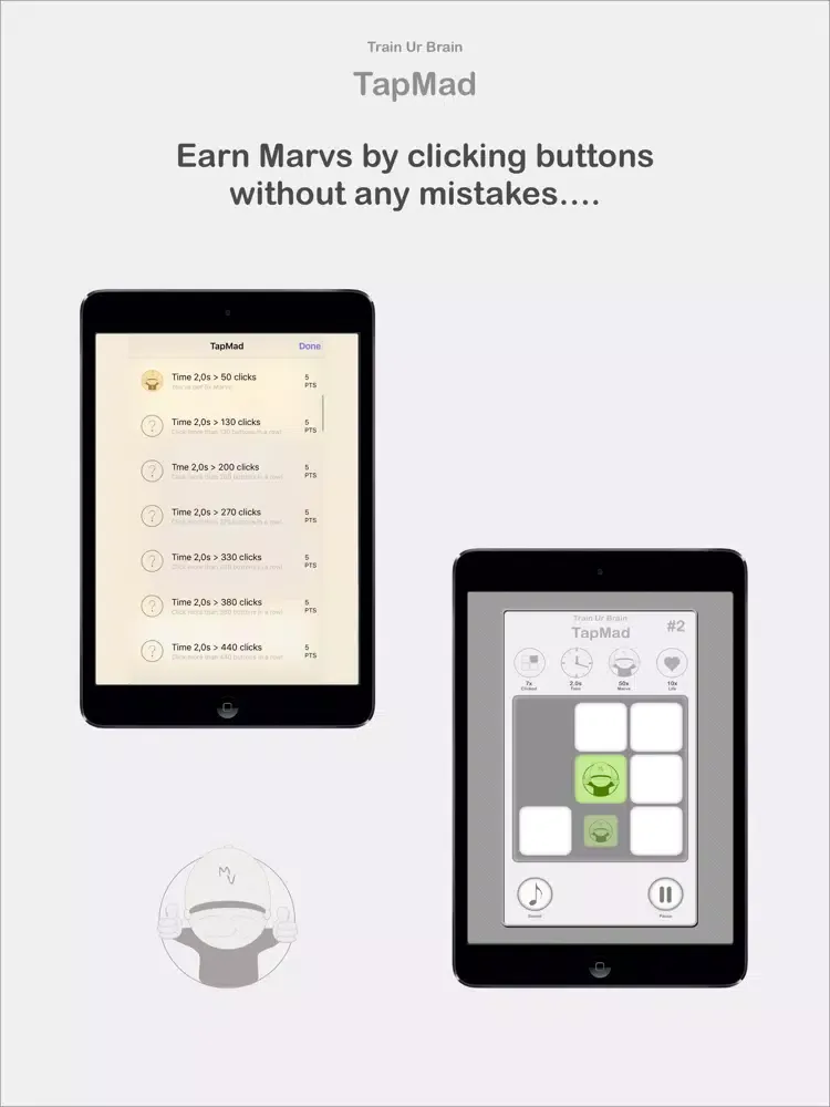TapMad - 5 minutes nothing to do? Play TapMad and get the golden Design! A funny game for your leisure time! Let's go! iPad  Screenshots