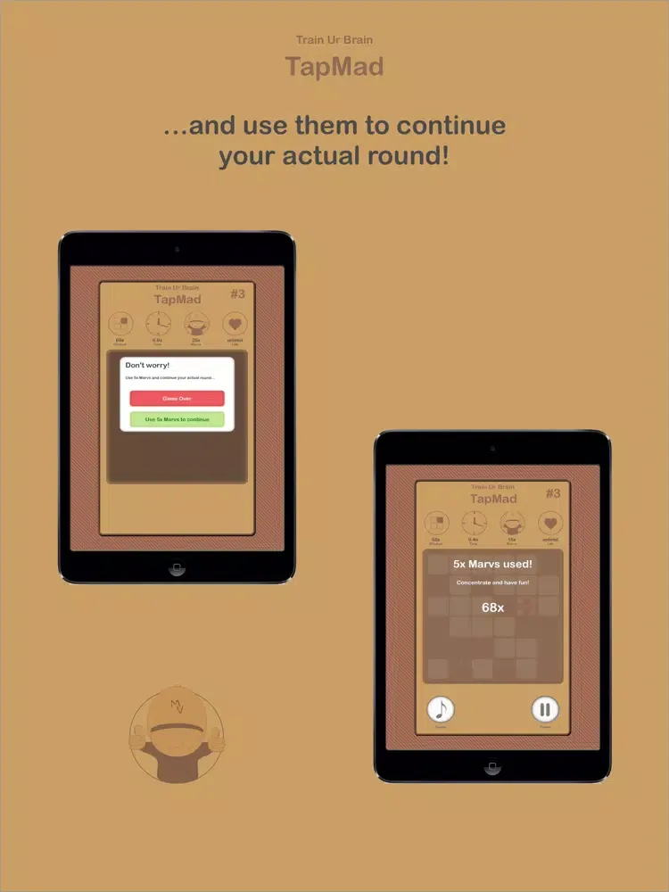 TapMad - 5 minutes nothing to do? Play TapMad and get the golden Design! A funny game for your leisure time! Let's go! iPad  Screenshots