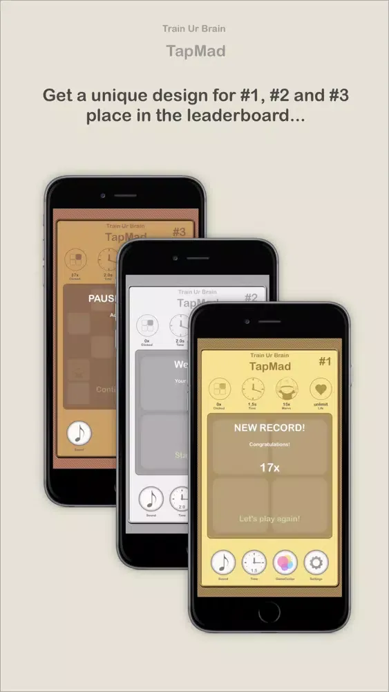 TapMad - 5 minutes nothing to do? Play TapMad and get the golden Design! A funny game for your leisure time! Let's go! Screenshots