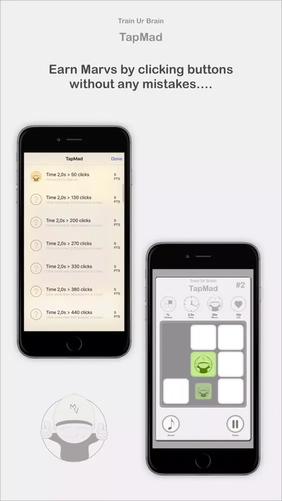 TapMad - 5 minutes nothing to do? Play TapMad and get the golden Design! A funny game for your leisure time! Let's go! Screenshots