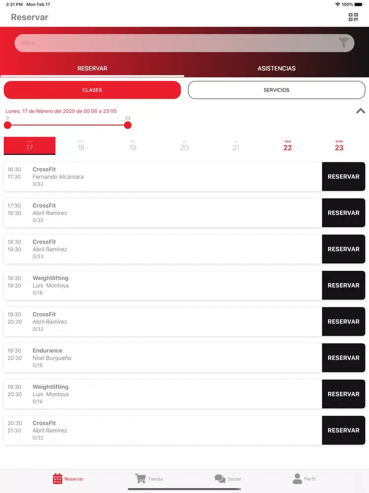 Capturas de pantalla de Altum Crossfit iPad 