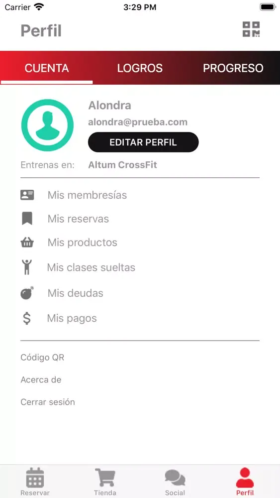 Capturas de pantalla de Altum Crossfit