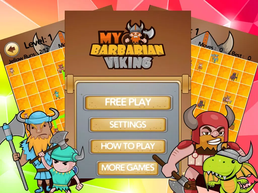 A Vikings Voyage Puzzl-e - Nordic Trolls Super-Card Connect Dots Game iPad  Screenshots