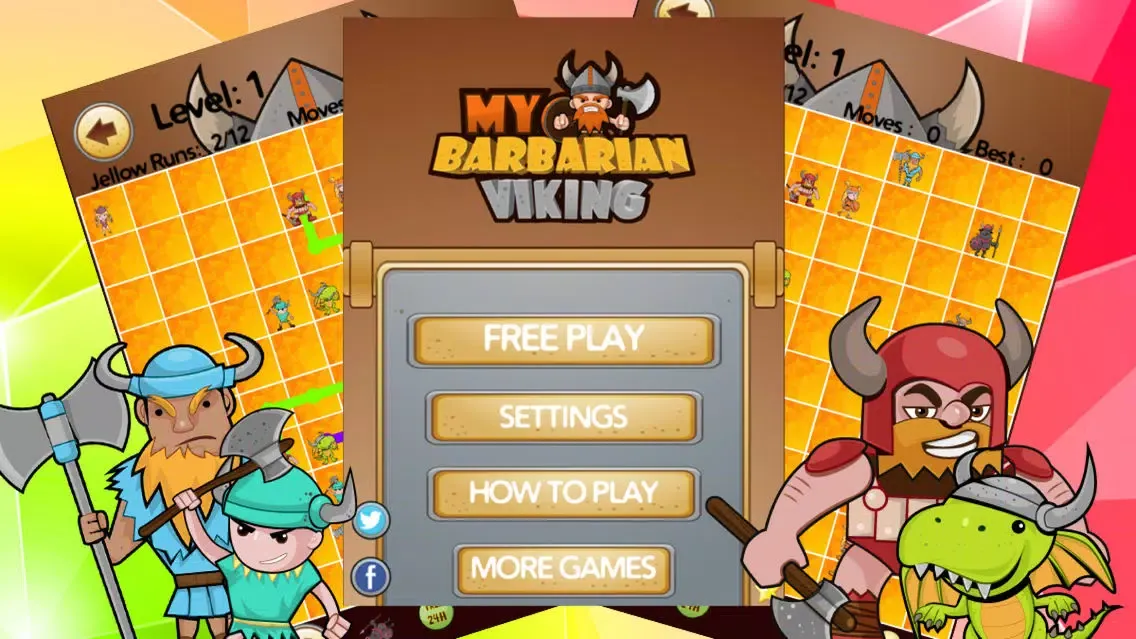 A Vikings Voyage Puzzl-e - Nordic Trolls Super-Card Connect Dots Game Screenshots