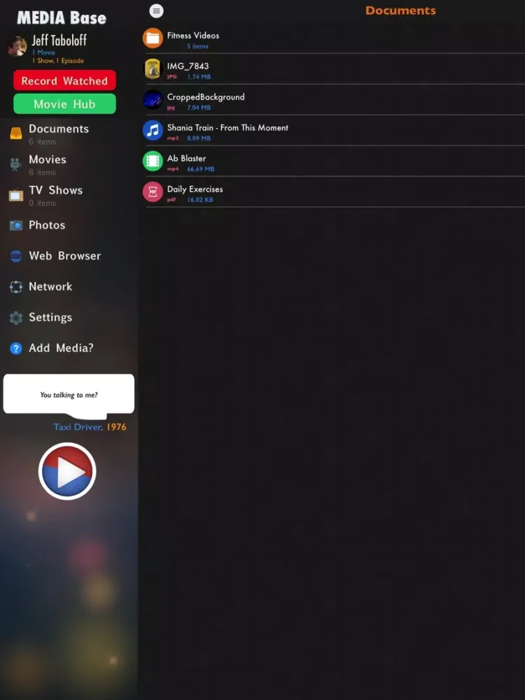 MediaBase iPad 应用截图