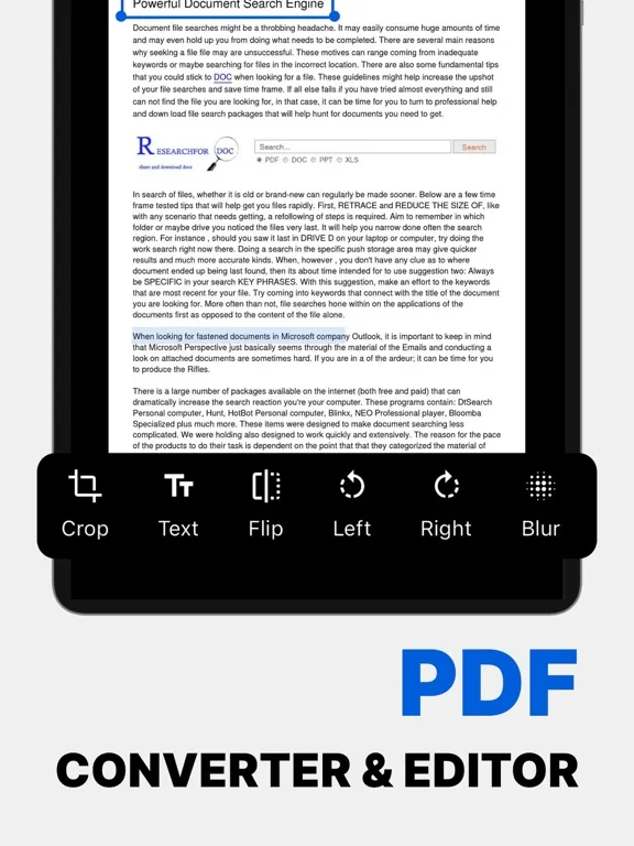 Captures d'écran de PDF Scanner - Documents Scan + iPad 