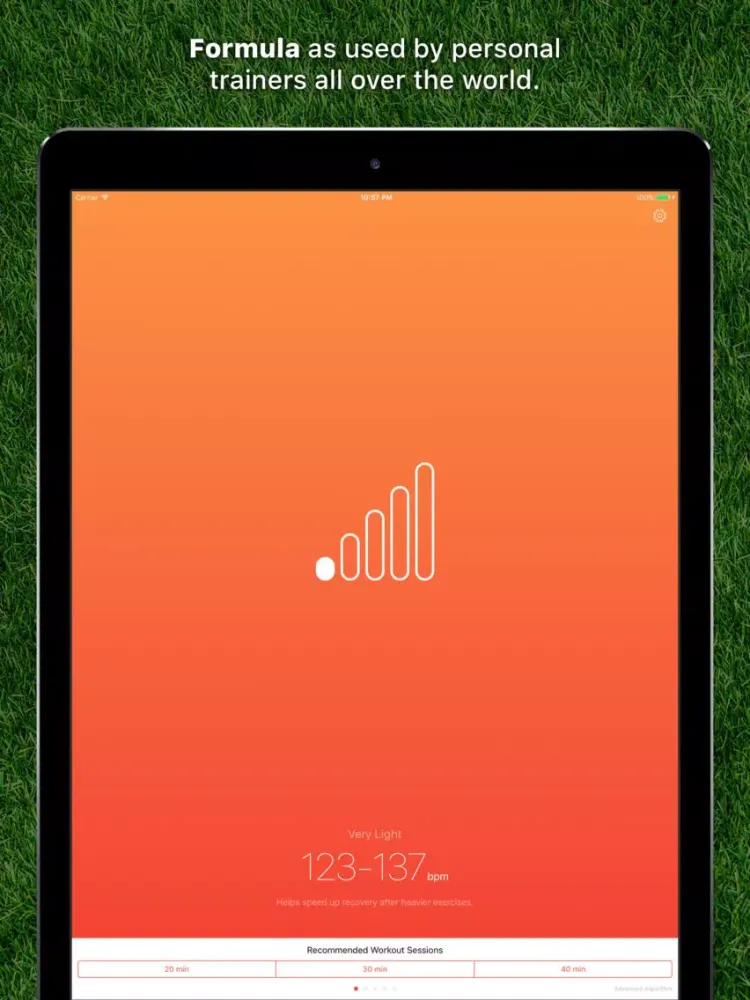 ภาพหน้าจอของ Burn Zone: Fitness HR Zones iPad 