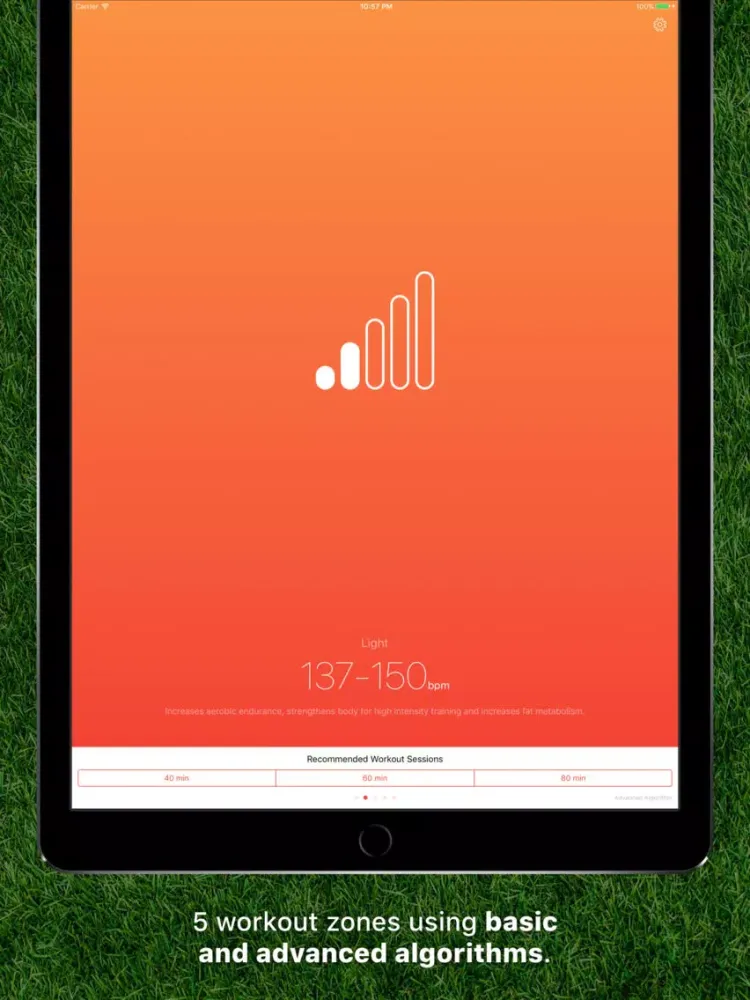ภาพหน้าจอของ Burn Zone: Fitness HR Zones iPad 