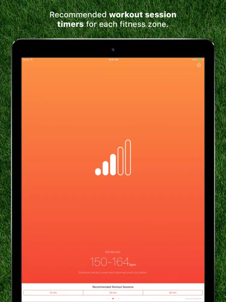ภาพหน้าจอของ Burn Zone: Fitness HR Zones iPad 