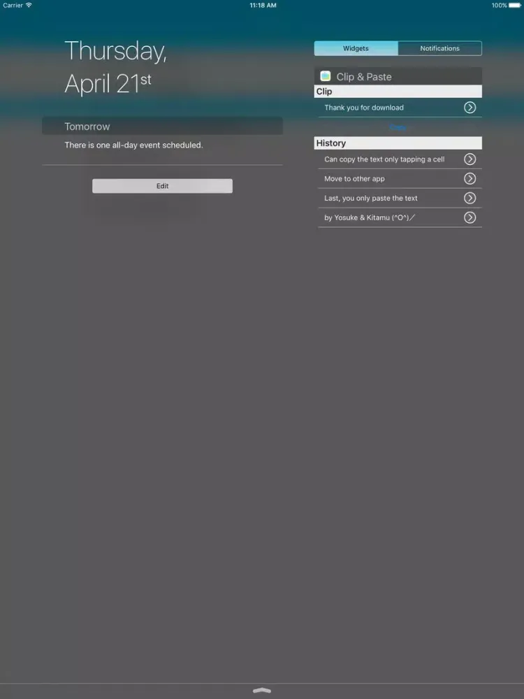 Clip & Paste - Copy and paste easily with widget iPad Screenshots