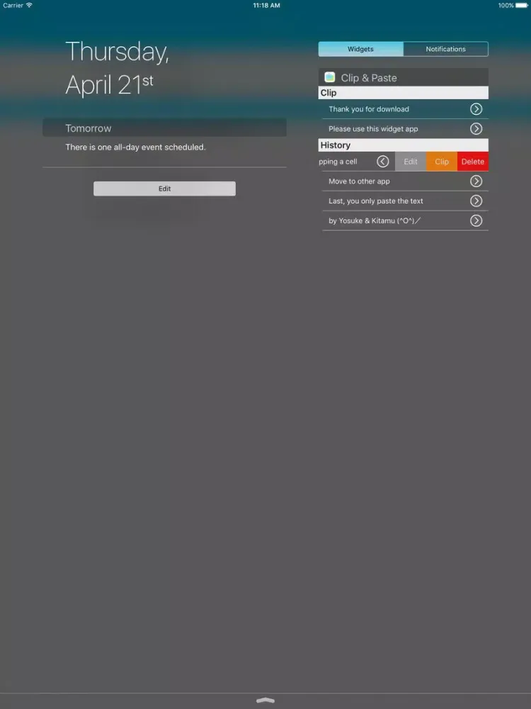 Clip & Paste - Copy and paste easily with widget iPad Screenshots