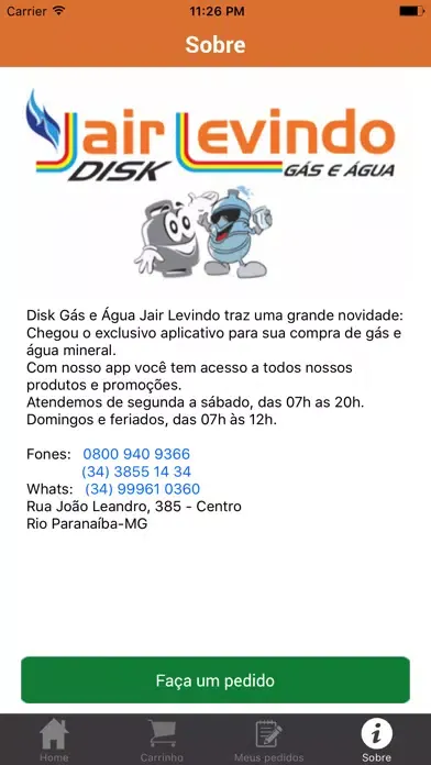 Disk Gás e Água Mineral Jair Levindo Screenshots