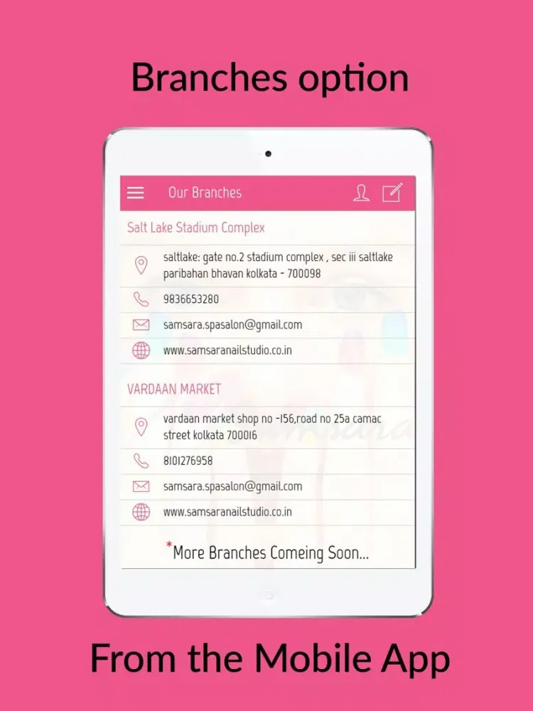 Samsara Nail Studio iPad  Screenshots