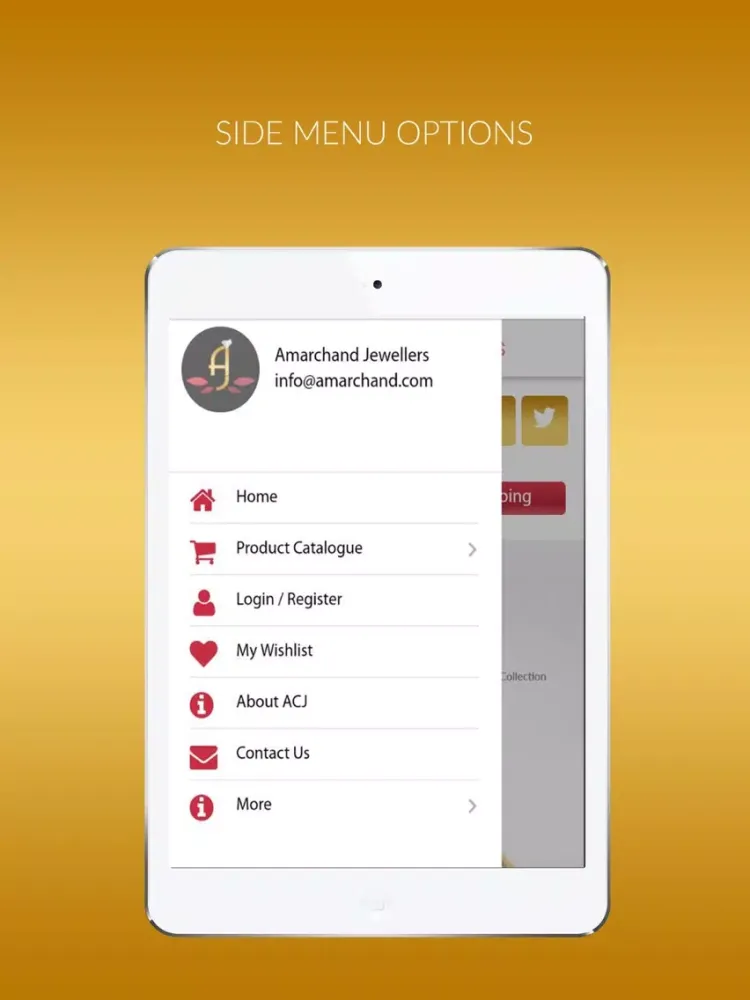 Amarchand Jewellers iPad  Screenshots