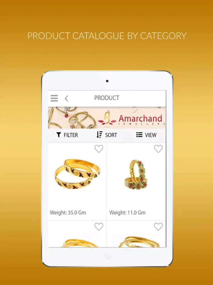 Amarchand Jewellers iPad  Screenshots