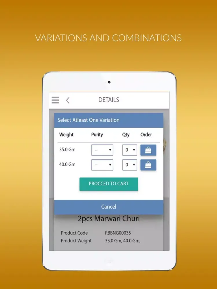 Amarchand Jewellers iPad  Screenshots