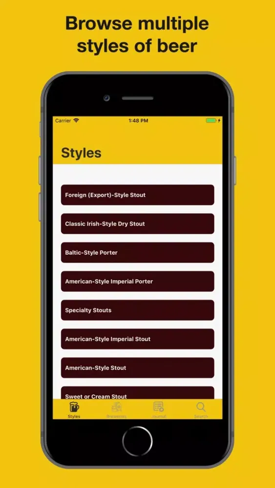 Tangkapan layar TheBrewApp